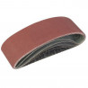 LOT 5 BANDES ABRASIVES 75 mm X 533 mm POUR PONCEUSES - SARLAT OUTILLAGE