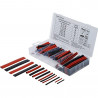 150 PIECES DE GAINES THERMORETRACTABLES ROUGES ET NOIRES - SARLAT OUTILLAGE