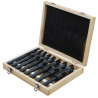 COFFRET  DE 8 FORETS 13 a 25 mm A QUEUE REDUITE A 13 mm - SARLAT OUTILLAGE