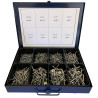 COFFRET METALLIQUE ASSORTIMENT DE 600 RIVETS  3.2 à 4.8 TETE STD ET EXTRA LARGE