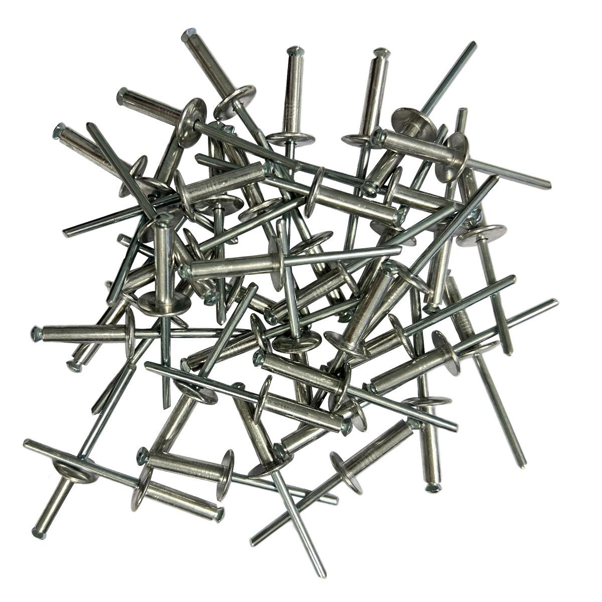 200 RIVETS ECLATEURS A TETE EXTRA LARGE de 4.8 x 20