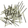 250 RIVETS ETOILES TRILOBES BLANCS DE 4.8 x 24