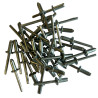 SACHET DE 250 RIVETS ACIER STANDARDS DE 6.4 X 15 - SARLAT OUTILLAGE