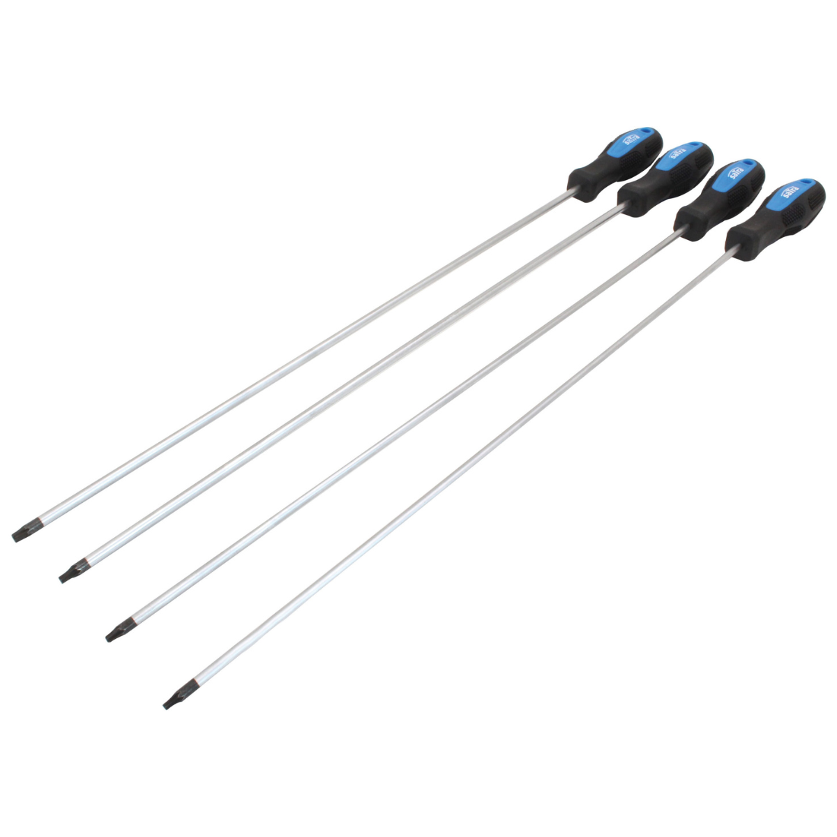 4 TOURNEVIS TORX SUPER LONGS 450 mm T15, T20, T25, T30 - SARLAT OUTILLAGE