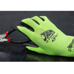 PAIRE DE GANTS DE TRAVAIL T11 - PROTECTION HAUTE VISIBILITÉ ENDUIT NITRILE