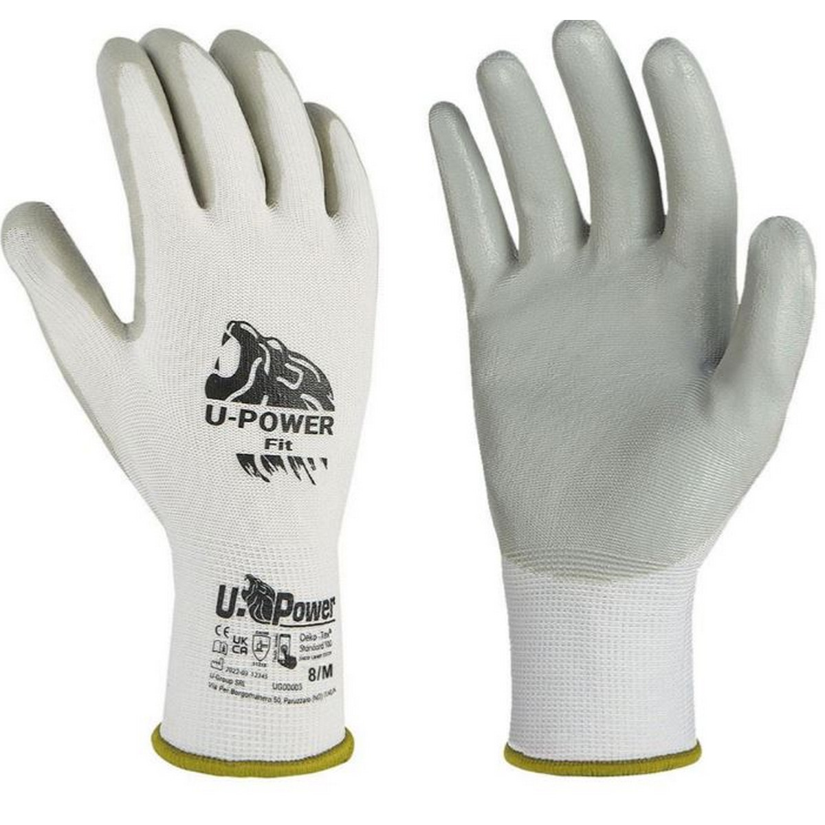 PAIRE DE GANTS DE TRAVAIL T8 - ENDUIT NITRILE, LEGER ET RESISTANT