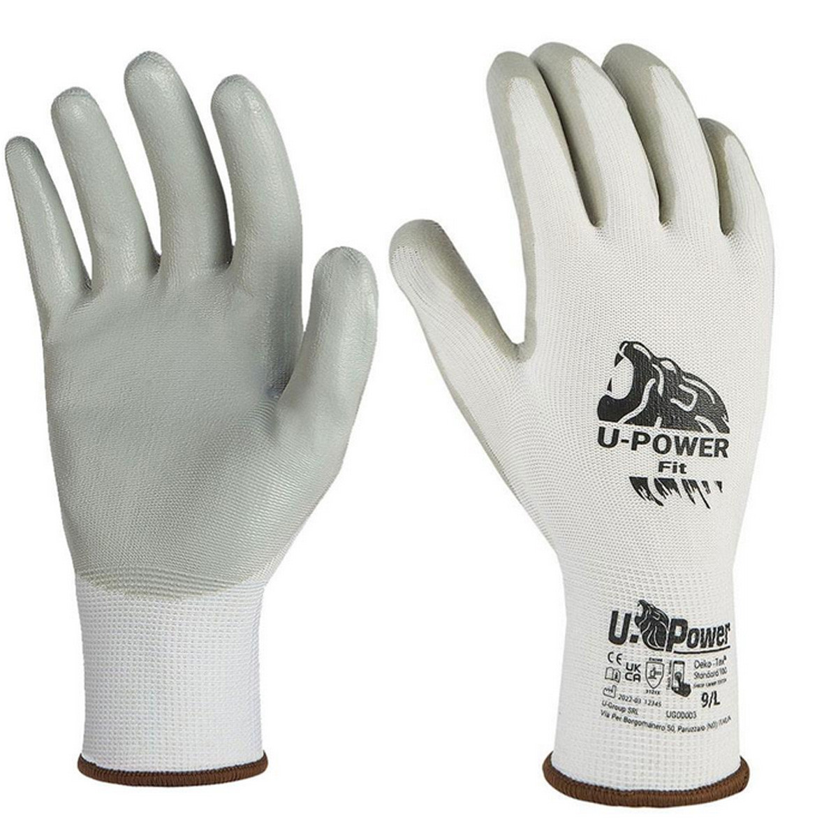 PAIRE DE GANTS DE TRAVAIL T9 - ENDUIT NITRILE, LEGER ET RESISTANT