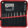 JEU DE 9 EMPORTE PIECES RONDS YATO 2,5 - 10 mm, POINCONS DE DECOUPE JOINTS